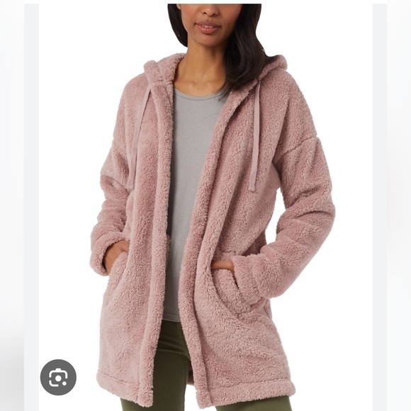 32 Degrees Tops - 32 Degrees Womens Sherpa Hooded Open Cardigan Size XS NWT